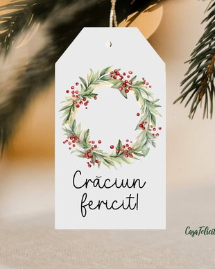 Etichete Crăciun personalizabile