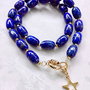 Colier vintage lapis lazuli