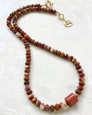 Colier CHOKER Jasp egiptean