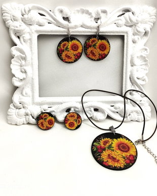 Set bijuterii handmade unicat 00879