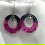 Cercei handmade unicat din rasina