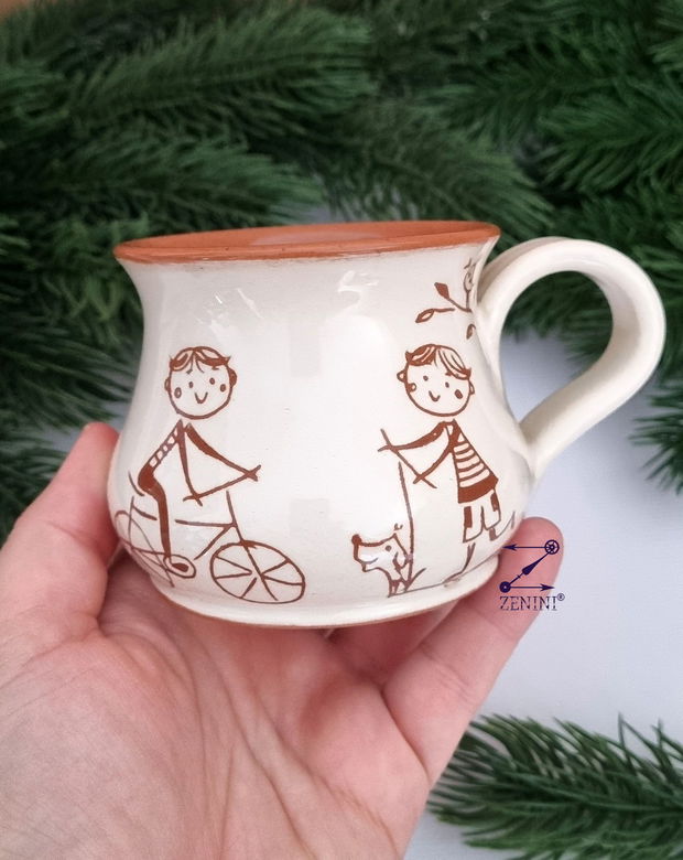 Set cadou Craciun pentru invatatoare: cana ceramica, glob plastic personalizat