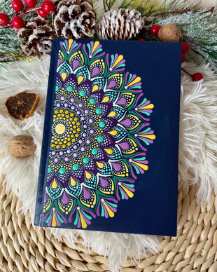 Agenda pictata A5 " Purple & Yellow"