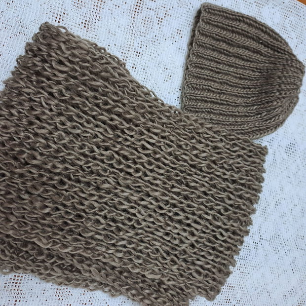 Set fular/căciulă