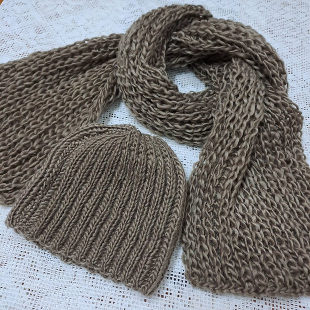 Set fular/căciulă
