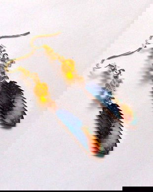 cercei cu rasina si cristale 46970