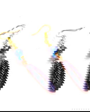 cercei cu rasina si cristale 46971