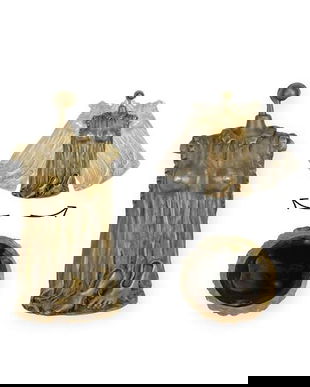 Clopot de masa din bronz cu o rochie