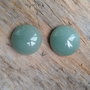 Cabochoane aventurin verde, 16 mm (2 buc)