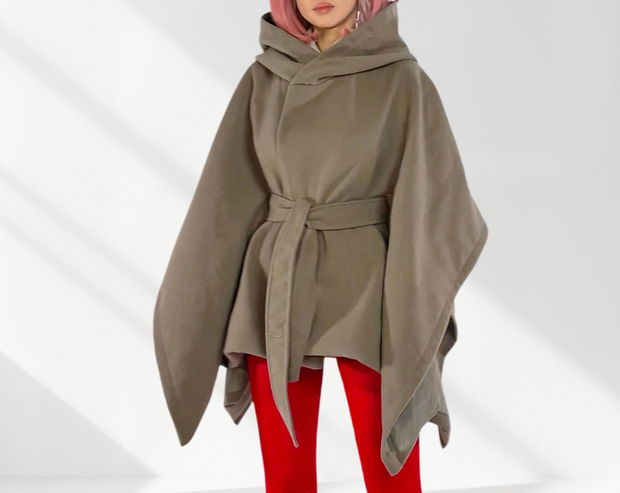 Poncho lana grafic design