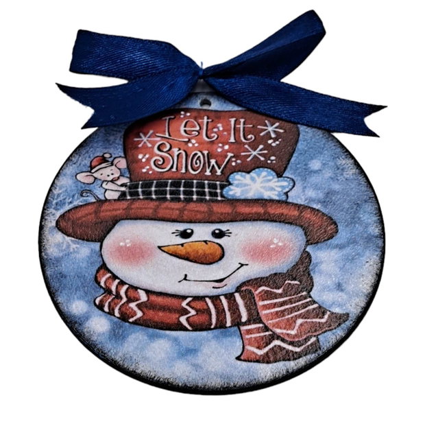 Glob lemn Craciun, om zapada, let its snow, 4114
