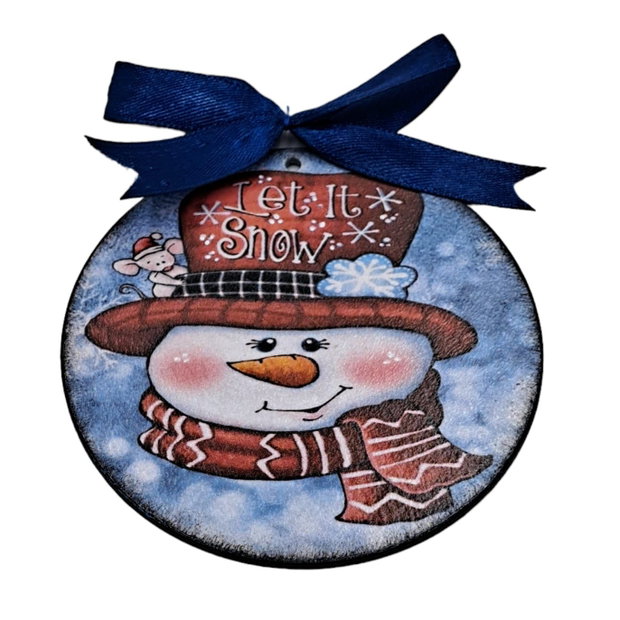 Glob lemn Craciun, om zapada, let its snow, 4114
