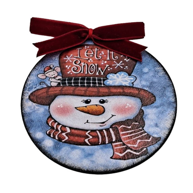 Glob lemn Craciun, om zapada, let its snow, 4114
