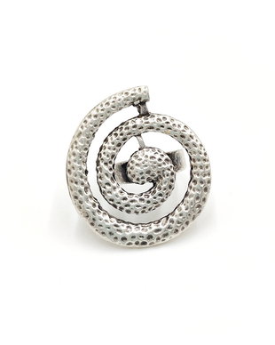 Inel metalic model spiralat cu lovitura de ciocan, Inz012