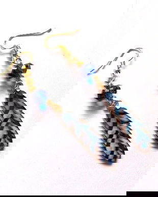 cercei cu rasina si cristale 46979