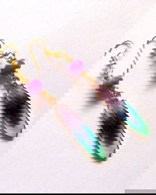 cercei cu rasina si cristale 46980