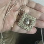Pandant handmade pe lant de argint