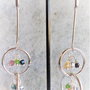 Cercei handmade cu cristale tip swarovski
