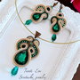 Set soutache emerald