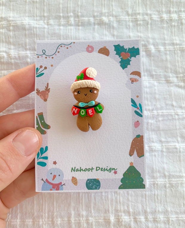 Brosa Gingerbread man- Noel