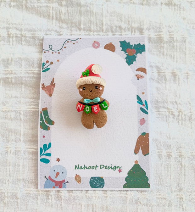 Brosa Gingerbread man- Noel