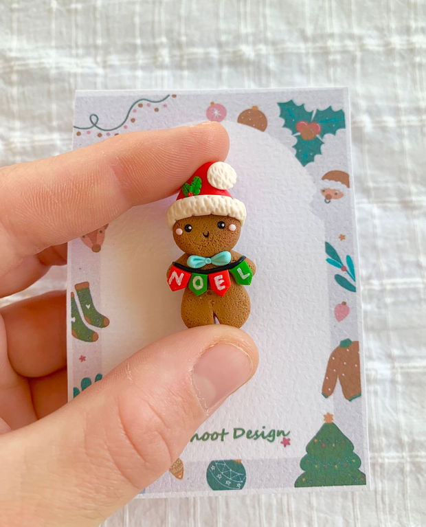 Brosa Gingerbread man- Noel