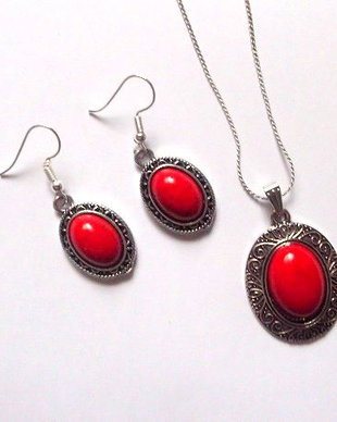 set howlite rosu 47763
