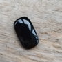 Cabochon onix negru, 25x15 mm
