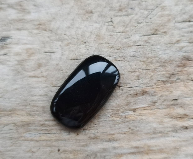 Cabochon onix negru, 25x15 mm