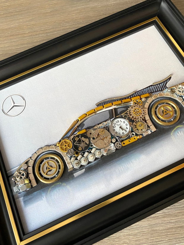 Mercedes Benz Cod M 609・Steampunk Art・Industrial Decor Vintage・Bijuterii steampunk・Cadouri de lux
