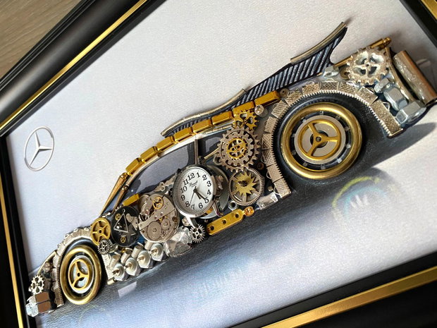Mercedes Benz Cod M 609・Steampunk Art・Industrial Decor Vintage・Bijuterii steampunk・Cadouri de lux