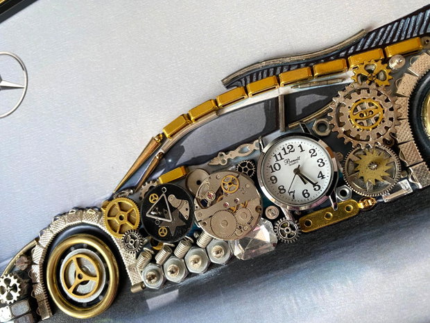 Mercedes Benz Cod M 609・Steampunk Art・Industrial Decor Vintage・Bijuterii steampunk・Cadouri de lux