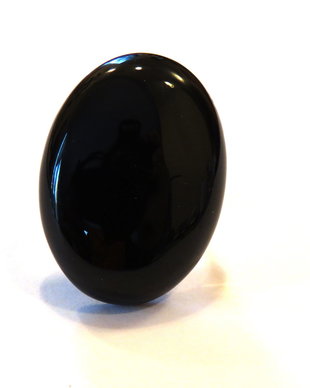 Inel Onix si Argint 925 - IN605.2 - Inel negru reglabil, inel supradimensionat, inel pietre semipretioase, inel piatra mare, cadou sotie, inel statement, cristale vindecatoare