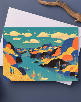 Postcard cu motive japoneze - JAPAN