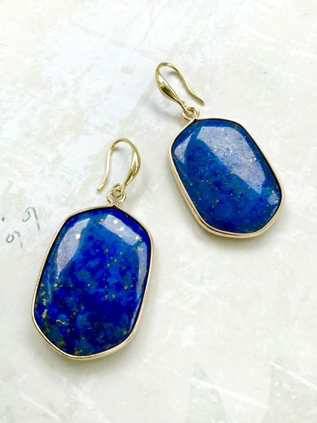 Cercei vintage lapis lazuli