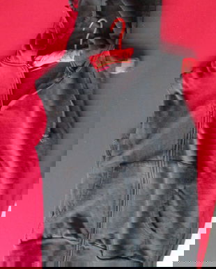 vesta neagra cu gluga S/M