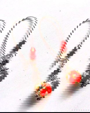 cercei cu portelan si cristale 47029