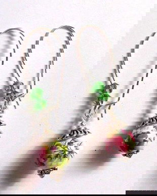 cercei cu portelan si cristale 47023