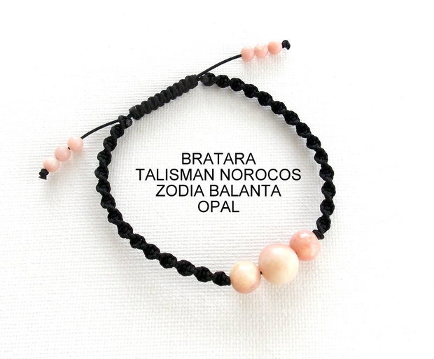 Bratara Zodia BALANTA*Talisman Norocos*Opal