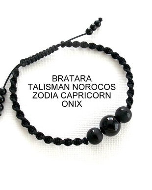 Bratara Zodia CAPRICORN*Talisman Norocos*Onix