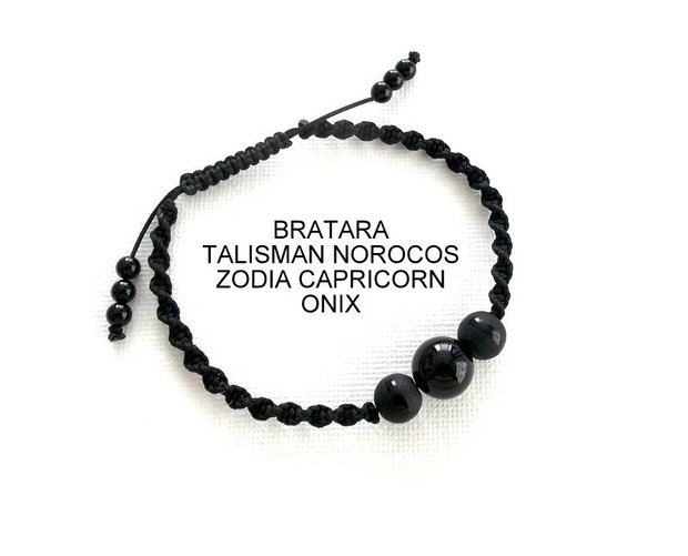 Bratara Zodia CAPRICORN*Talisman Norocos*Onix