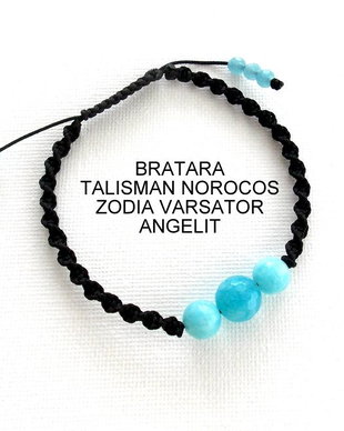 Bratara Zodia VARSATOR*Talisman Norocos*Angelit