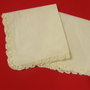 Nou/set 2 batiste cu dantela