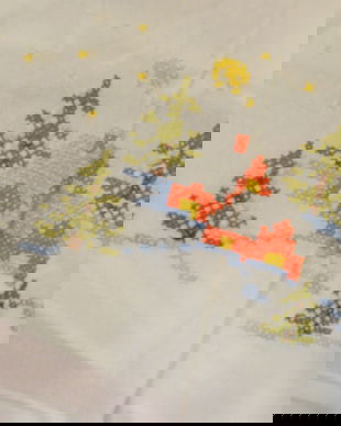 Napron cusut in cruciulite