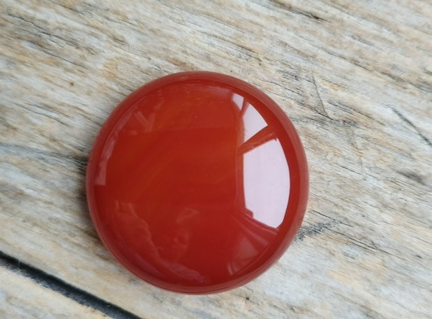 Cabochon agata masiva, 35 mm, grosime 11.5 mm