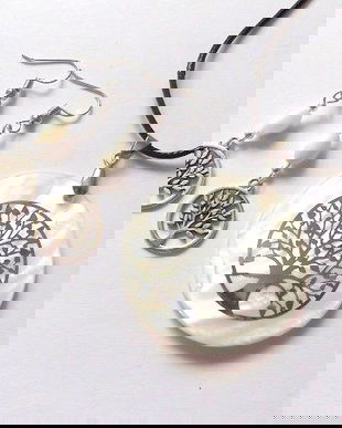 set cu sidef alb cu pomul vietii 47134