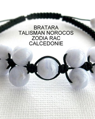 Bratara Zodia RAC*Talisman Norocos*Calcedonie