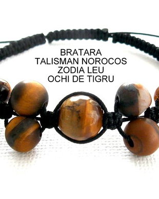 Bratara Zodia LEU*Talisman Norocos*OchiDeTigru