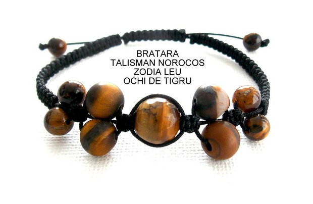 Bratara Zodia LEU*Talisman Norocos*OchiDeTigru