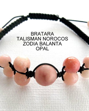Bratara Zodia BALANTA*Talisman Norocos*Opal